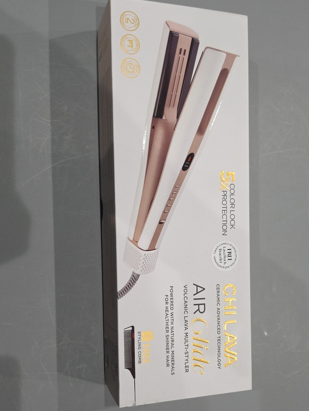 CHILAVA Air Glide Volcanic Lava Multi-Styler in Rose Gold
